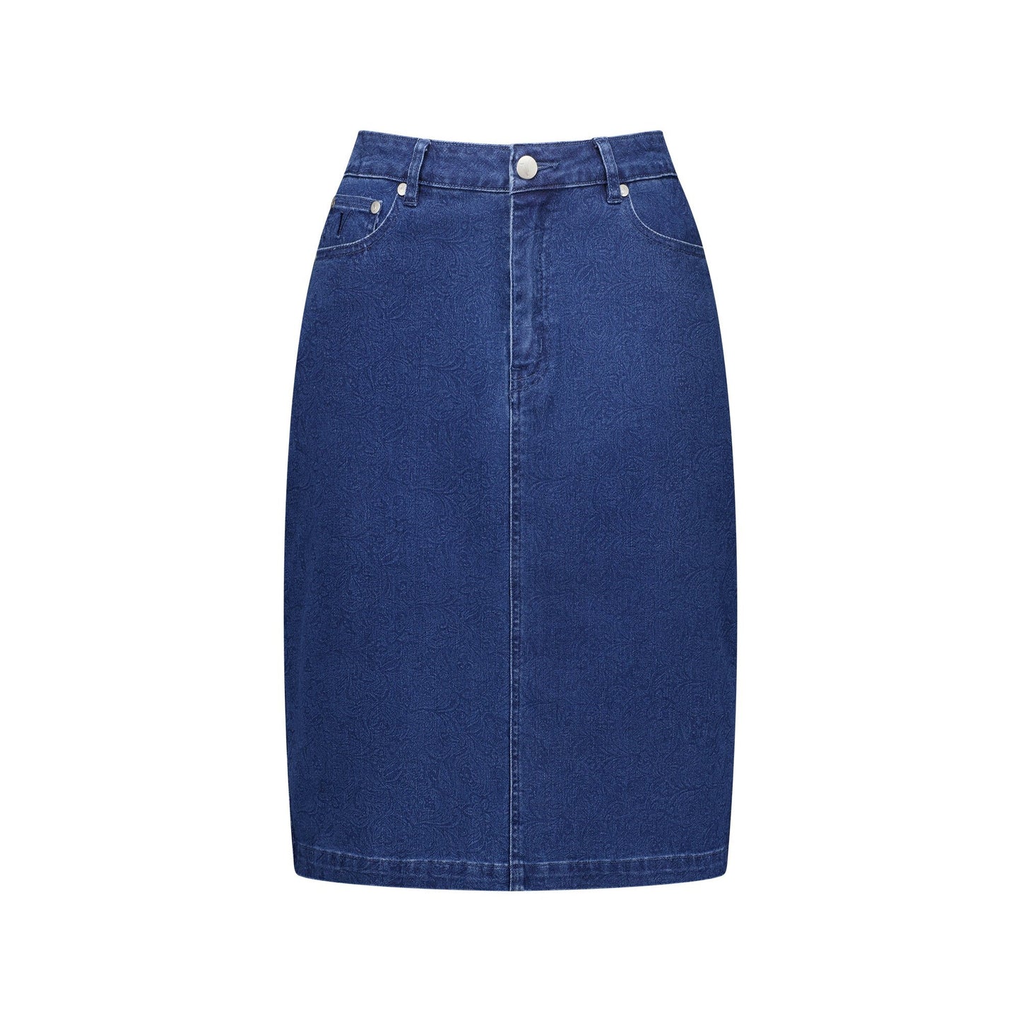 VASS Printed Denim Skirt  372AV