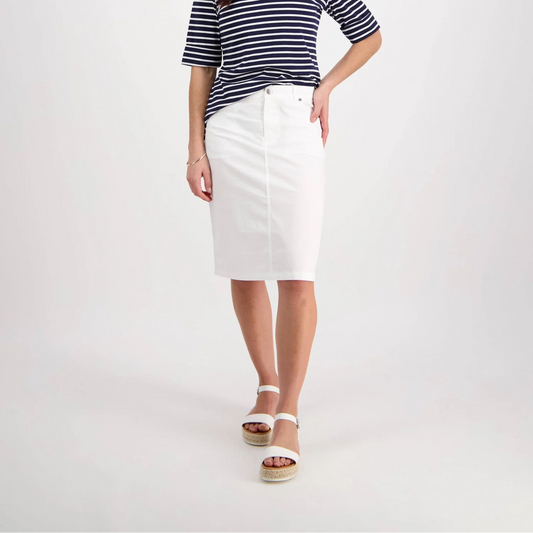 Vass Poplin Skirt w Back Vent 372AVP