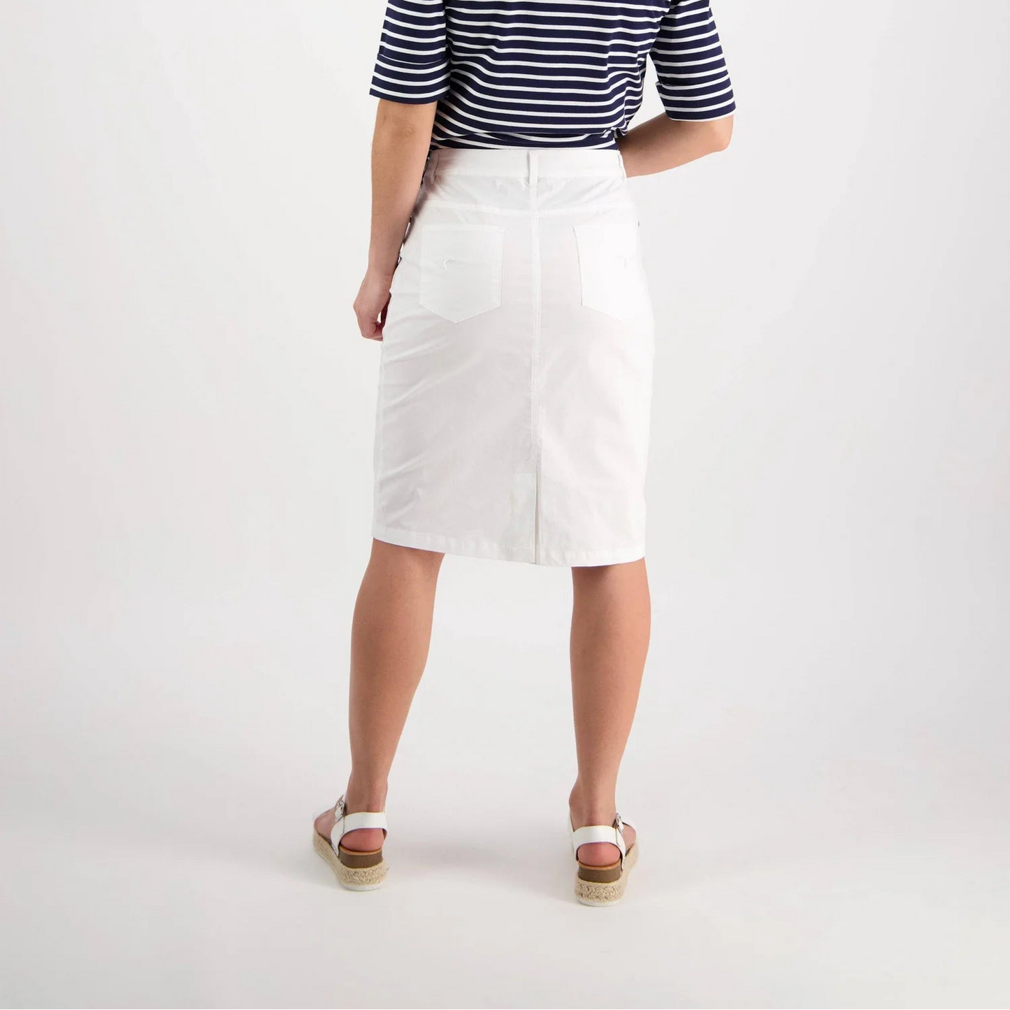 Vass Poplin Skirt w Back Vent 372AVP