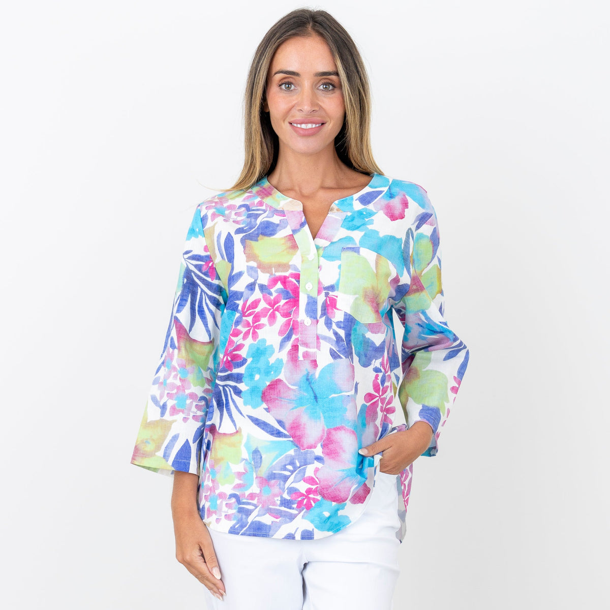 Liv 3/4 Sleeve Shirt 3BL6.Liv