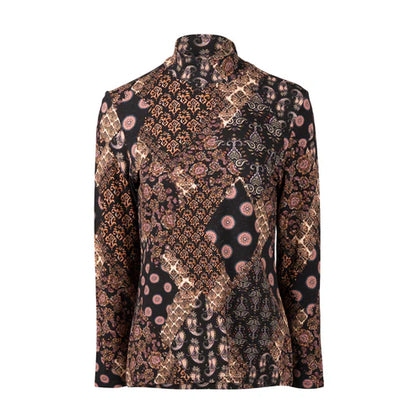 VASS L/S Top w High Neck 4344