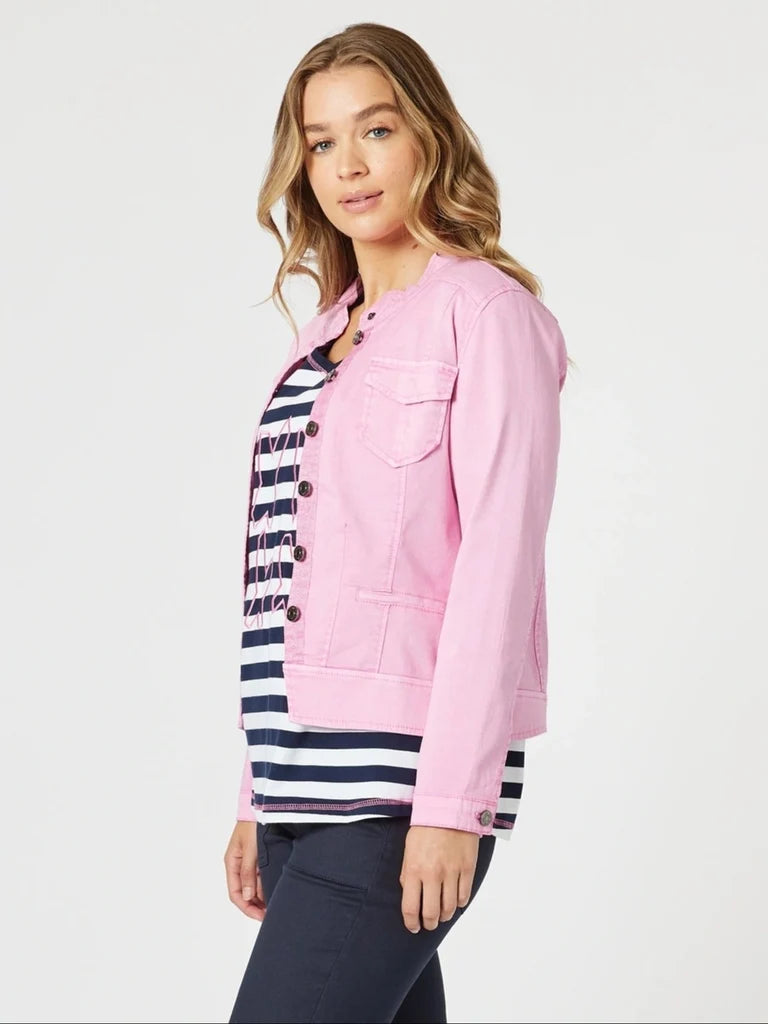 Maggie Flamingo Denim Jacket T44017