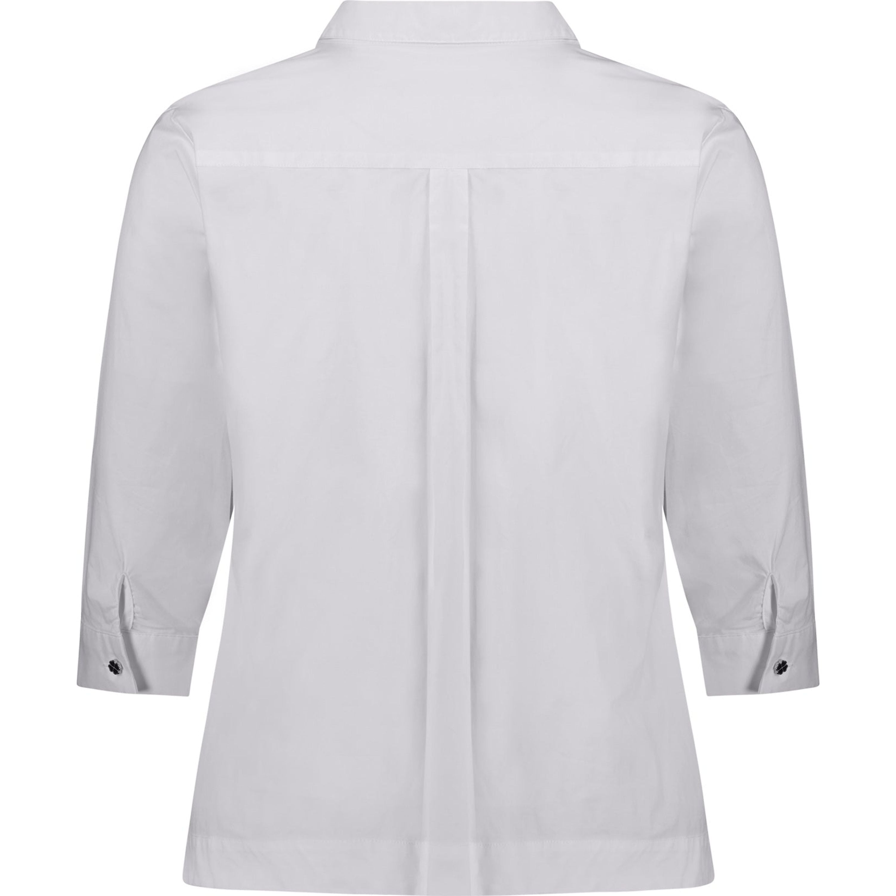 Elbow Length Sleeve Shirt with Fancy Buttons
