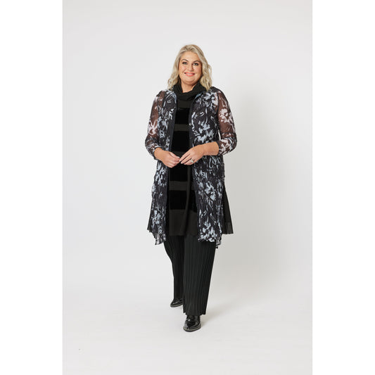 Riley Print Mesh Cardigan