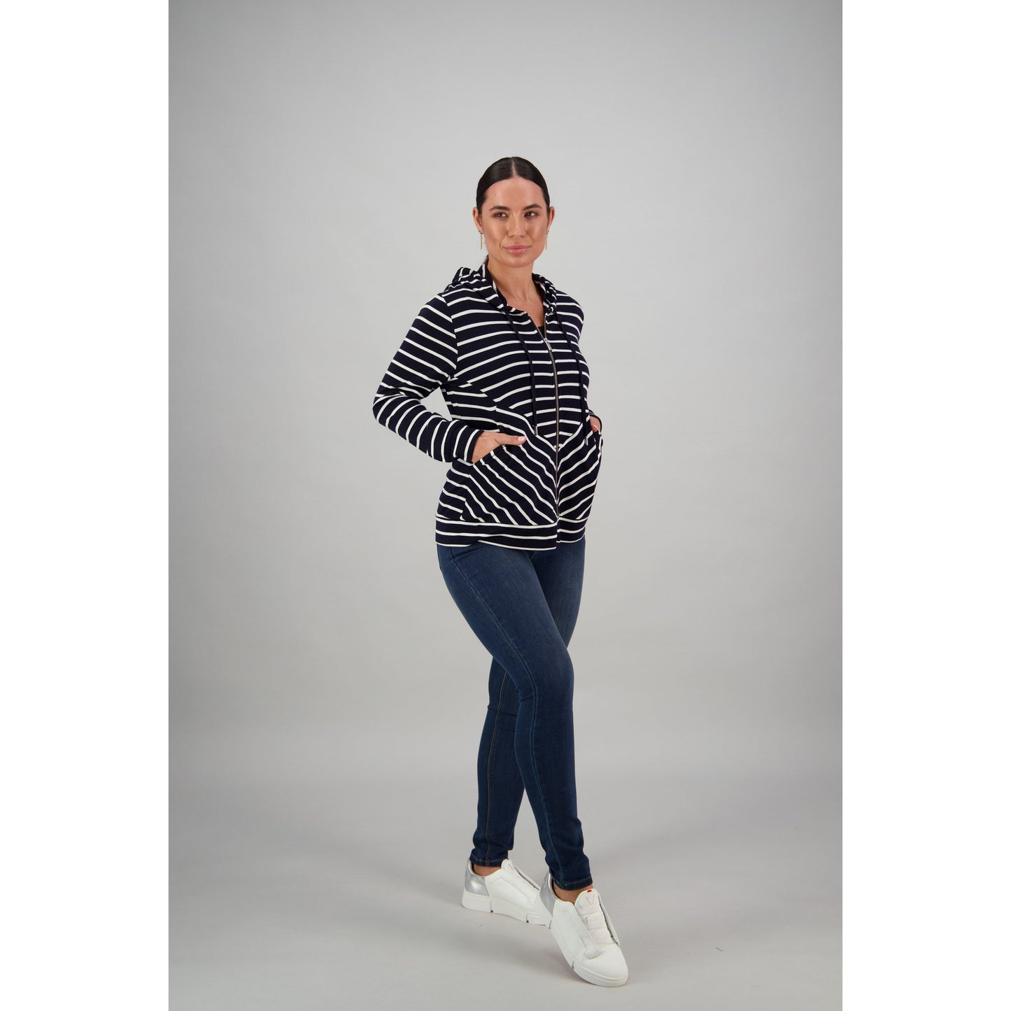 Merino Zip Up Hooded Jacket