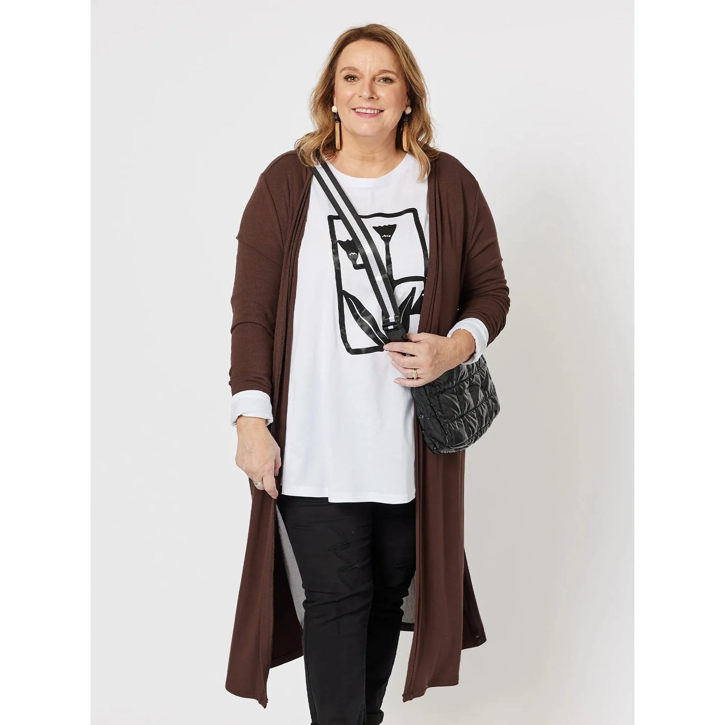 Juli Long Line Cardigan C44426