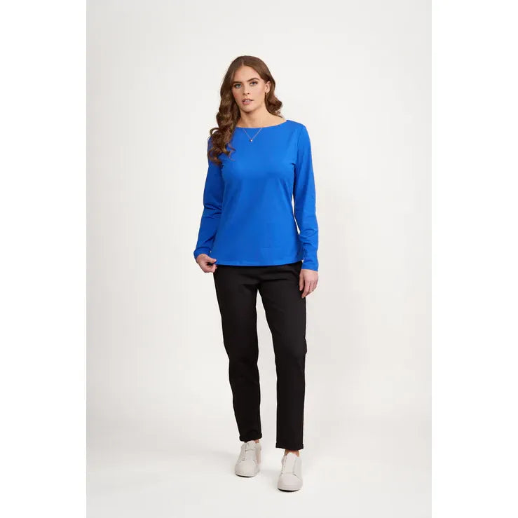 VASS L/S Boat Neck Top 4472