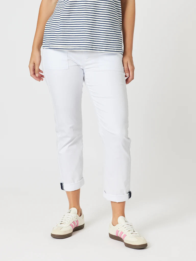 New White Isabella pant T48121