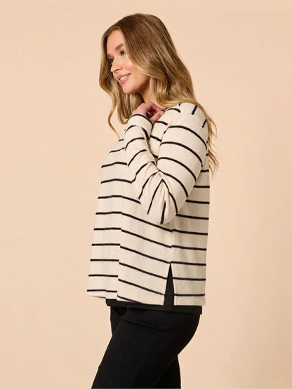 Wall Street 2in1 Ivory/Black Top T48504