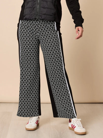 Empire Black/Ivory Spliced Pant T48622