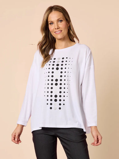 Elise Spot White Top C48700