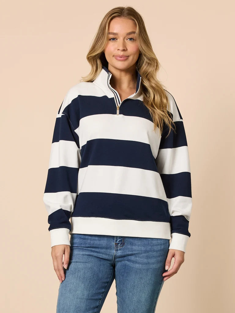 Varsity Stripe Sweatshirt T48894
