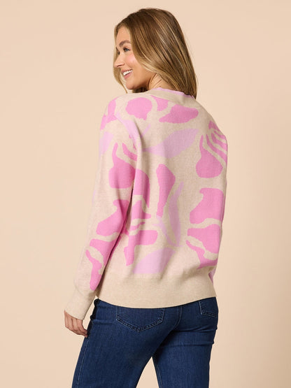 Blushing Pink Multi Knit T48966