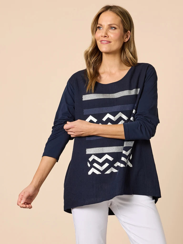 Lulu Navy Top C49182