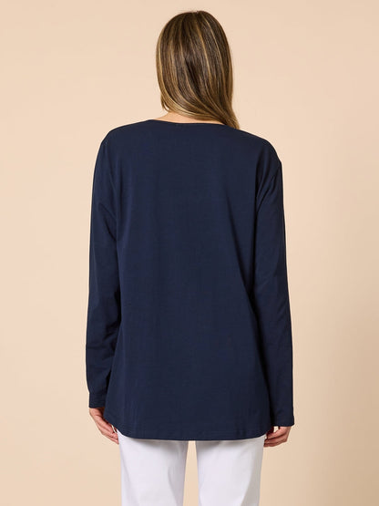 Lulu Navy Top C49182