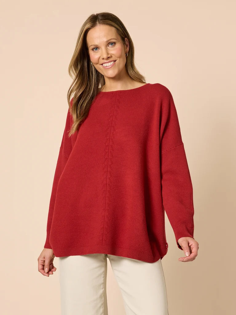 Rochelle Side Button Knit Sweater C49302