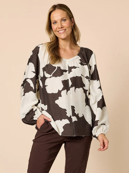 Toulouse Coffee Ivory Top C49357