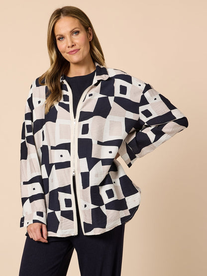 Rive Gauche Navy Multi Jkt C49373