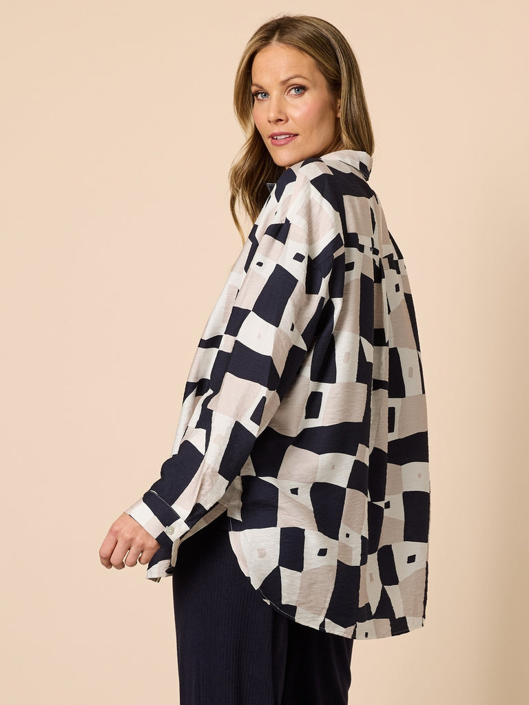 Rive Gauche Navy Multi Jkt C49373