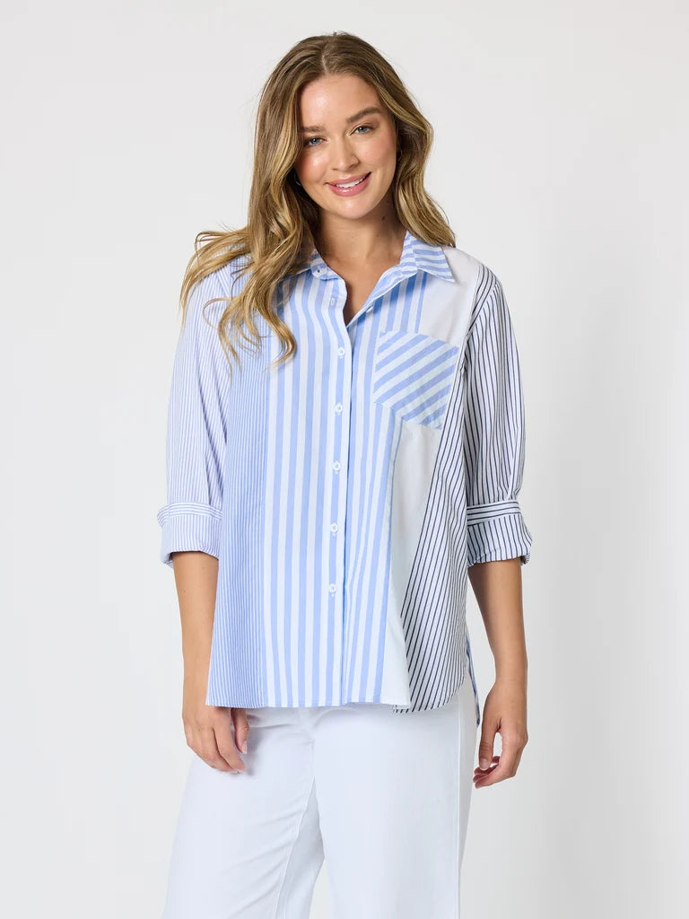 Miramar Stripe Print Shirt T49529