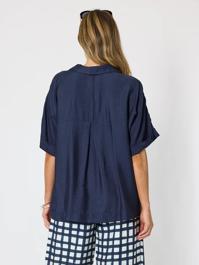 Del Mar Navy Top C49868