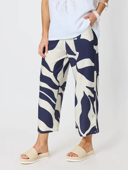 Bay Leaf Navy Pant C50067