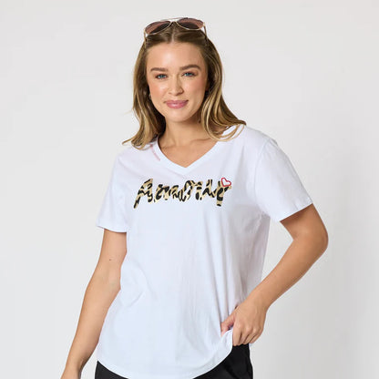 Amour White Animal Tee T50084