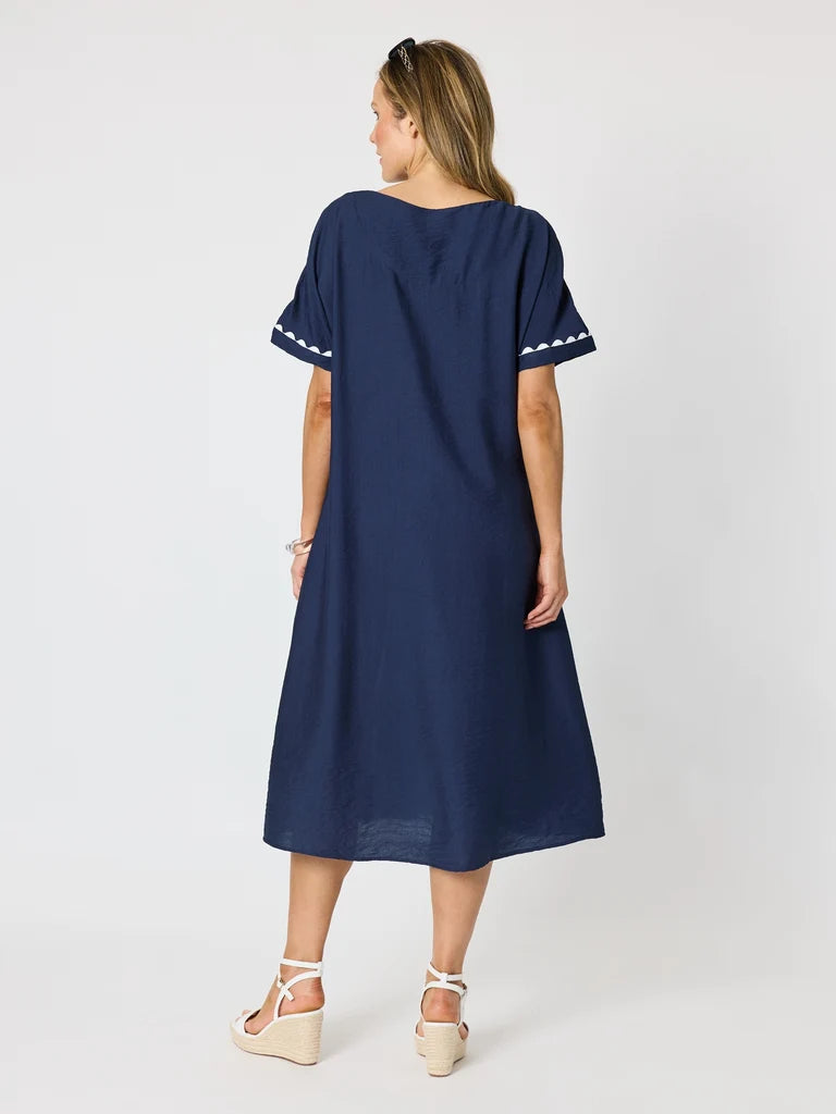 Del Mar Navy Dress C50095