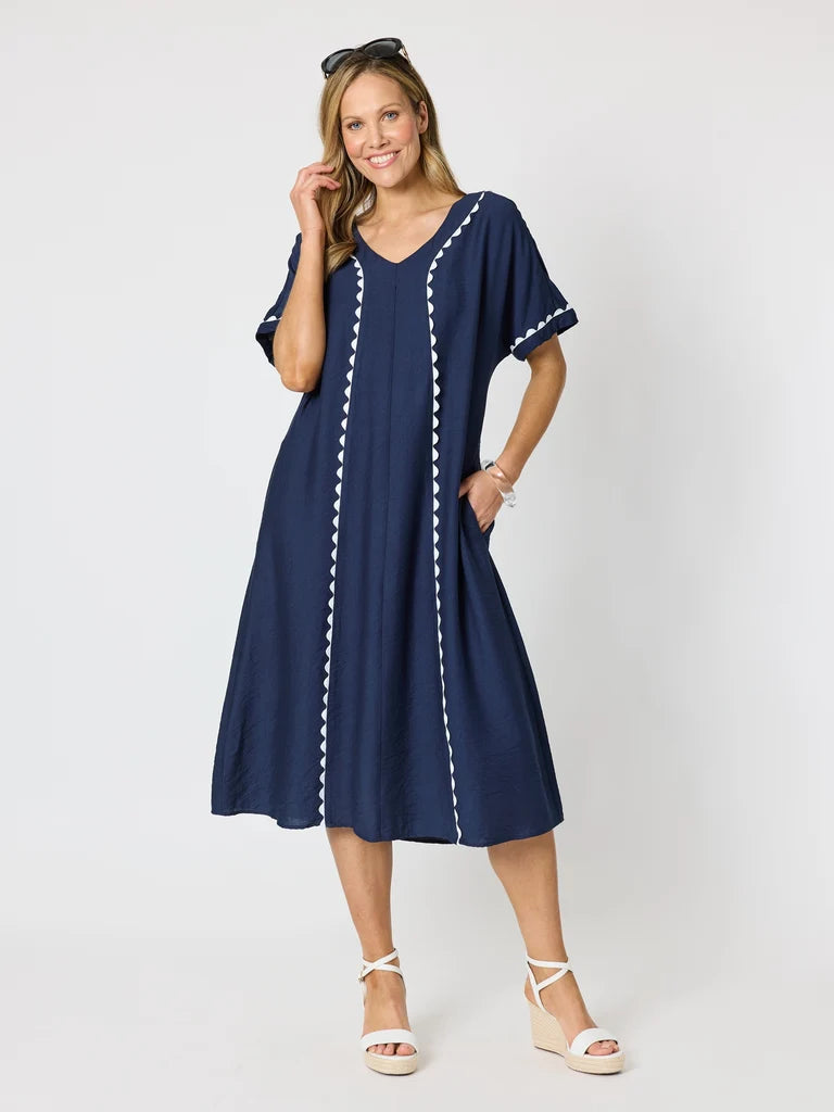 Del Mar Navy Dress C50095