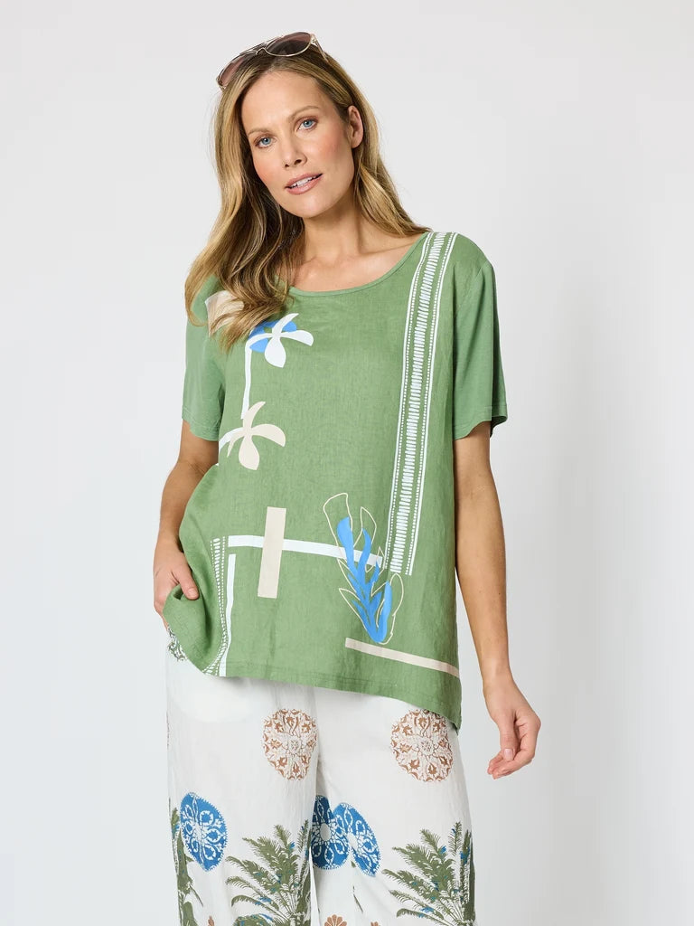 Bay Leaf Fern Top C50108