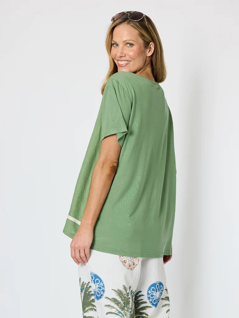Bay Leaf Fern Top C50108