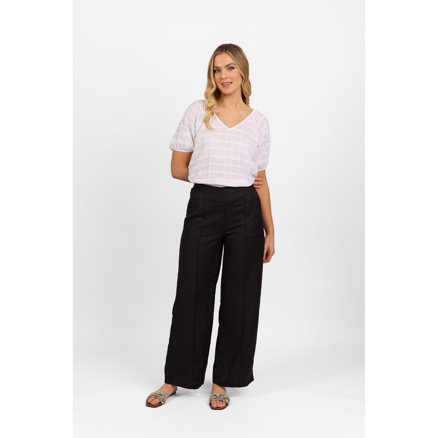 VASS Wide Leg Full Length Pant 5017