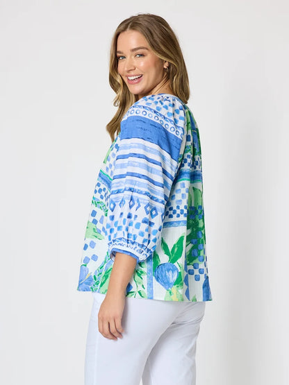 Limoncello Apple Print Top T50198
