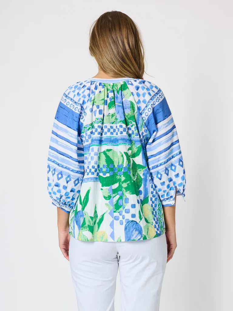 Limoncello Apple Print Top T50198