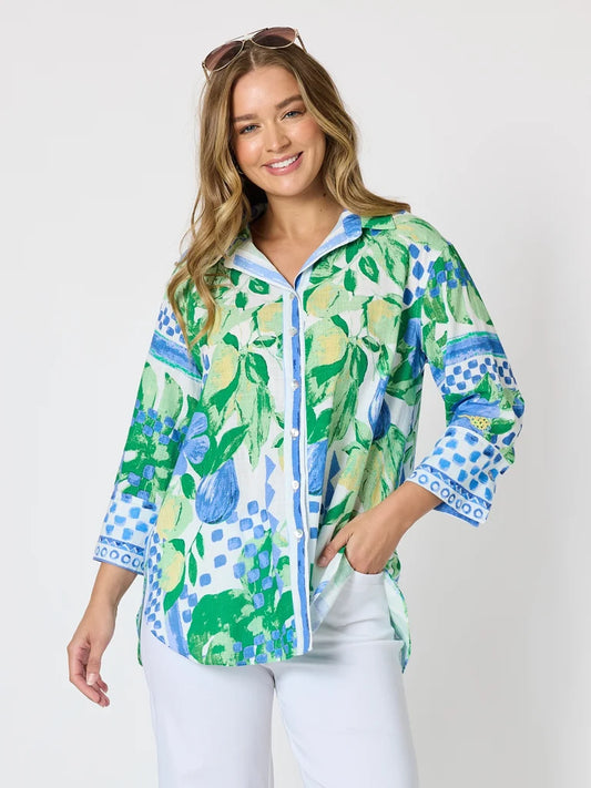 Limoncello Apple Print Shirt T50303