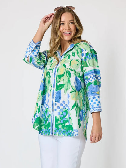 Limoncello Apple Print Shirt T50303