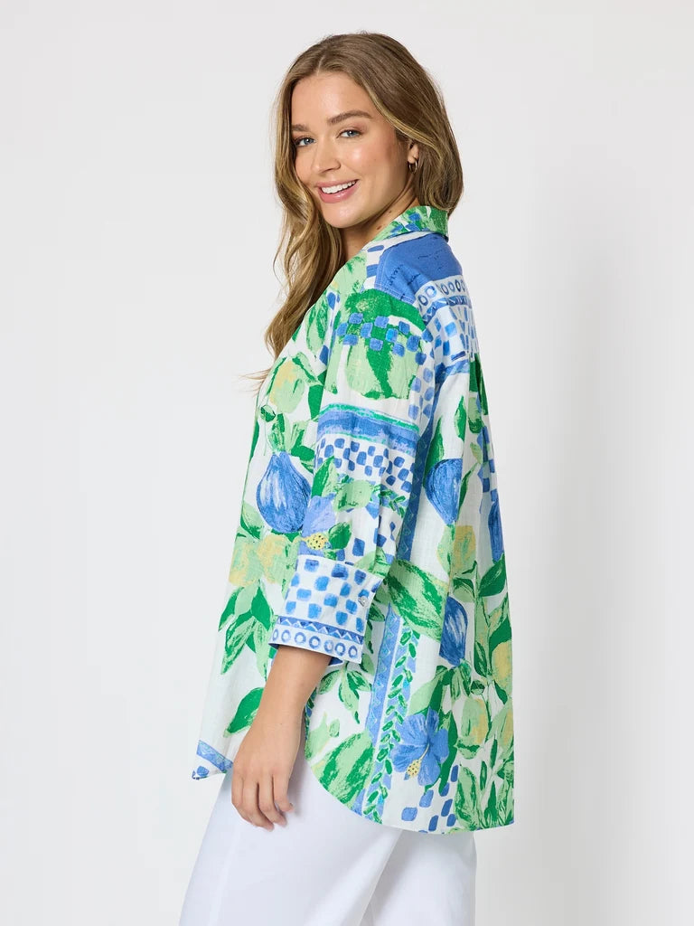 Limoncello Apple Print Shirt T50303