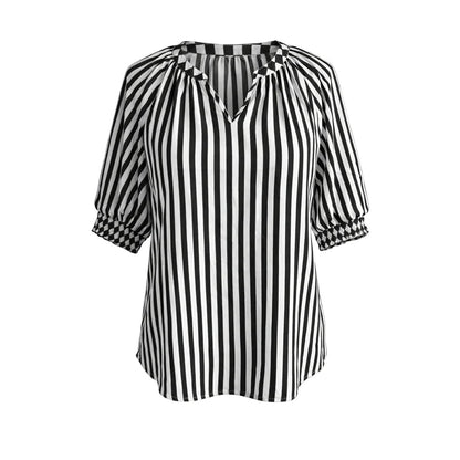 Kalahari Blk/Wht Stripe Tunic T50356