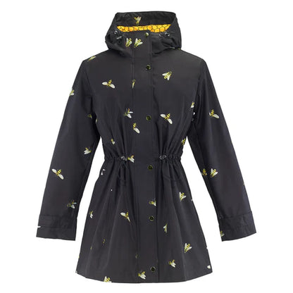 Galleria Black Bees Raincoat