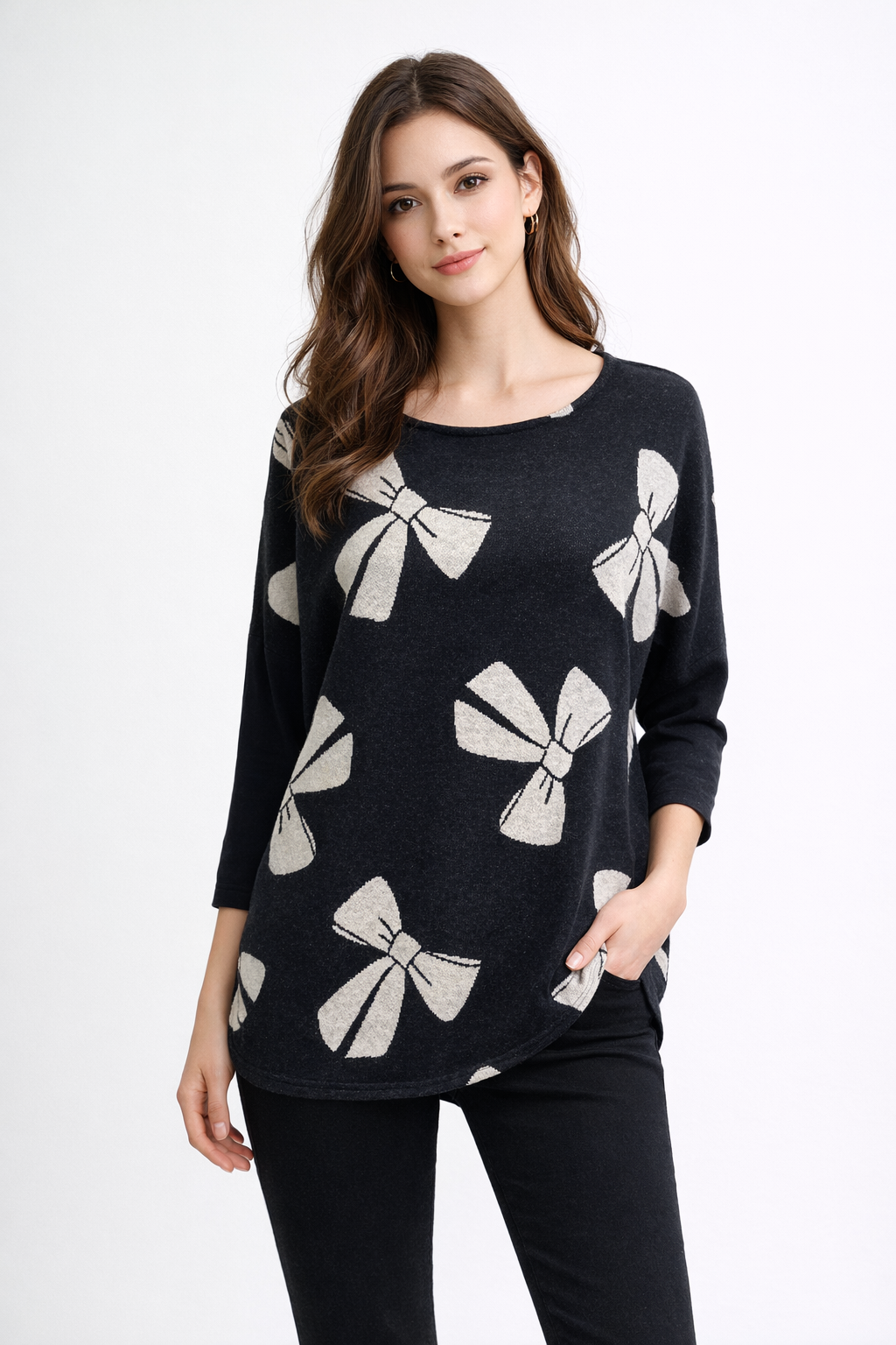 Bittermoon Bow Peep Top T782