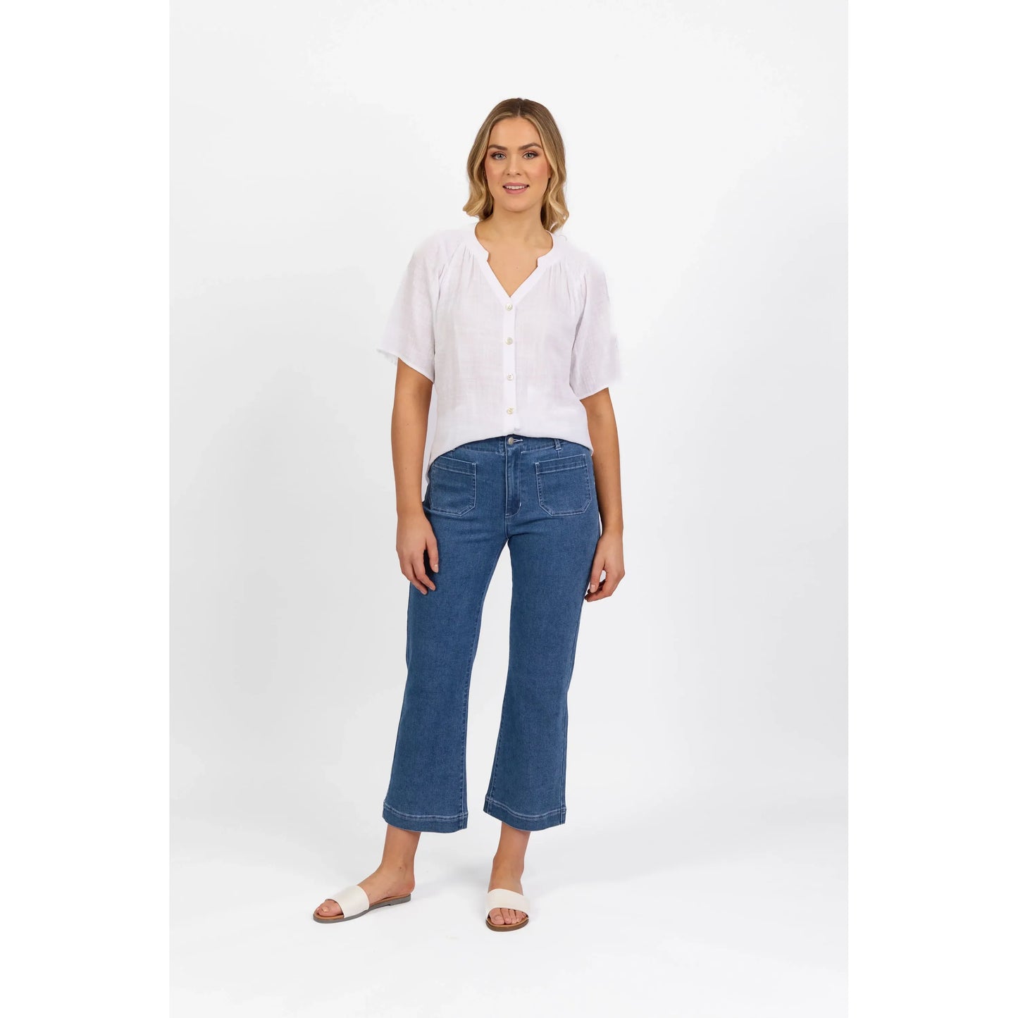 Wide Leg Ankle Grazer Daily Jean 5995A
