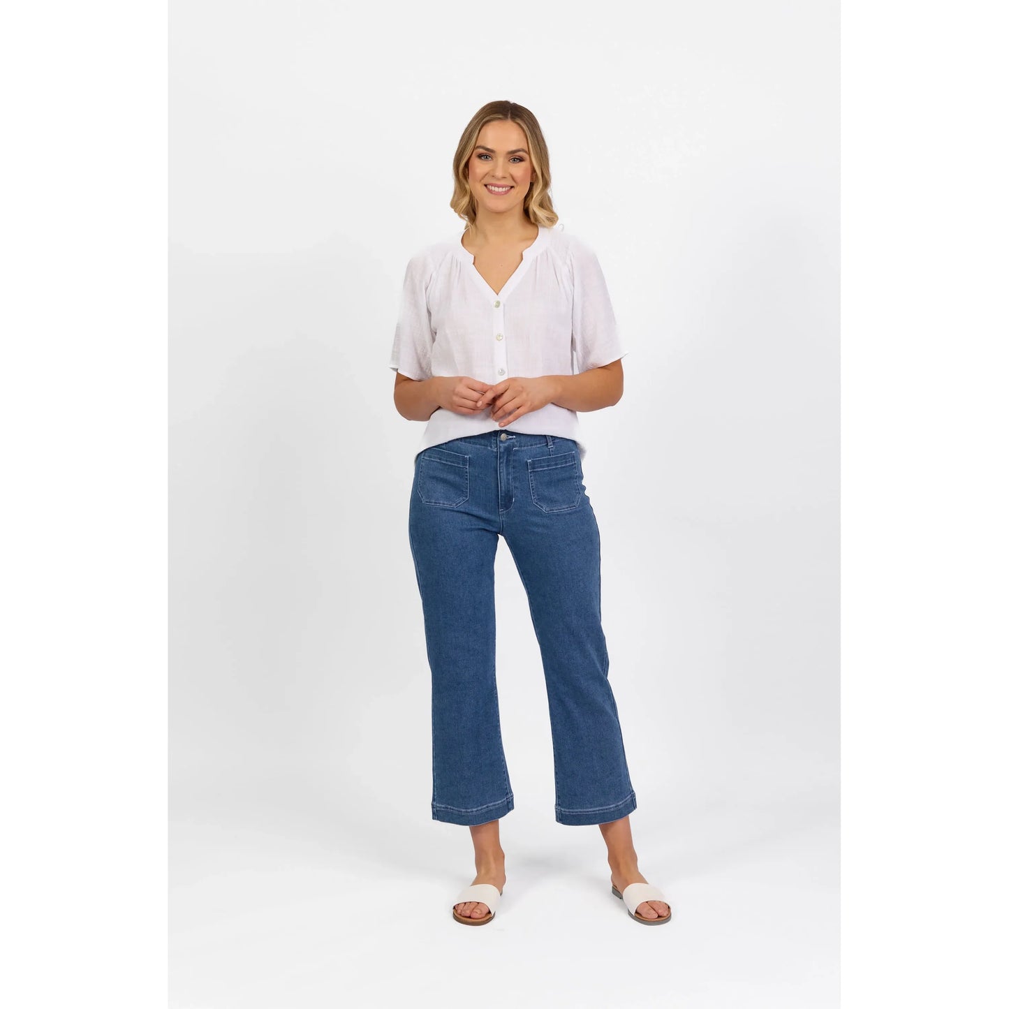 Wide Leg Ankle Grazer Daily Jean 5995A