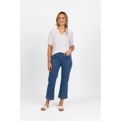 Wide Leg Ankle Grazer Daily Jean 5995A