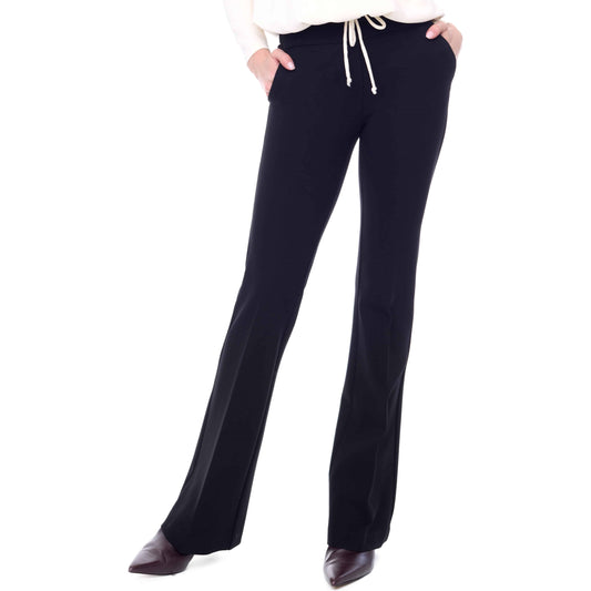 Solid Ponte Full Length Slim Pant