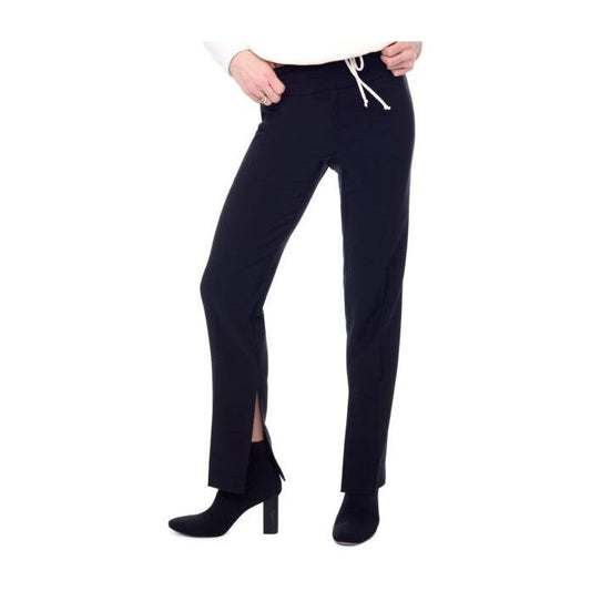 Solid Palermo Side Slit Full Length Pant