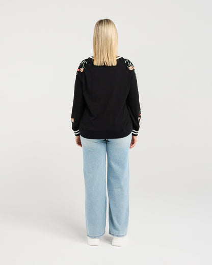 Sloane Black Jumper ZC4069B
