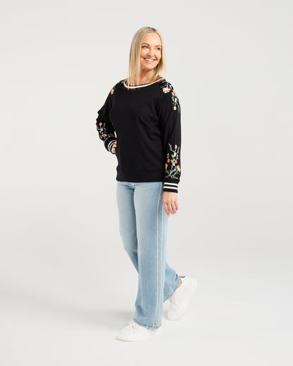 Sloane Black Jumper ZC4069B