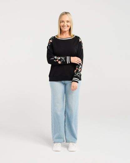 Sloane Black Jumper ZC4069B