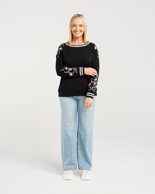 Sloane Black Jumper ZC4069B