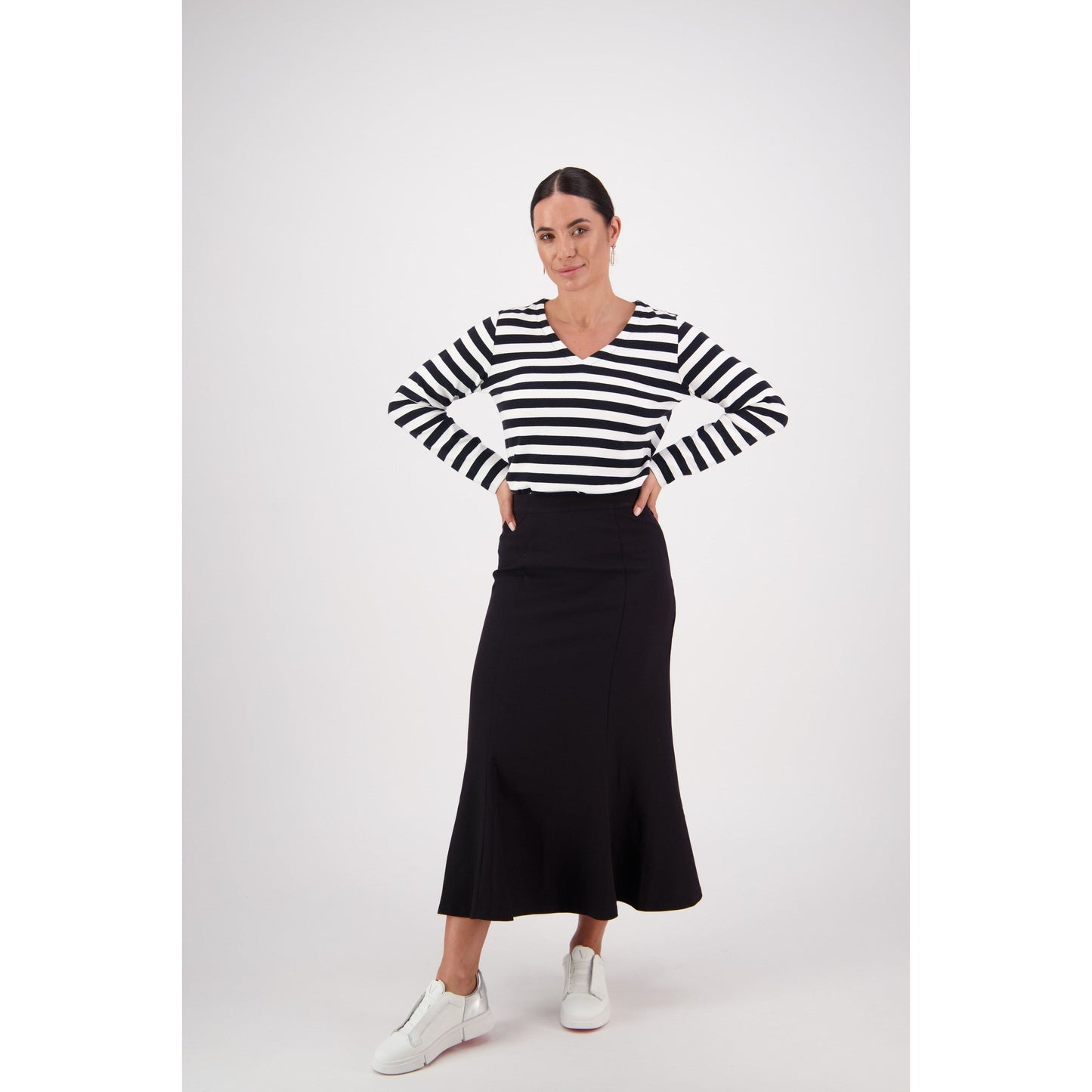 VASS Mid Length Fluted Skirt 7055W